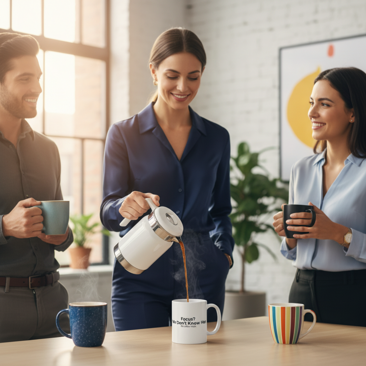 Focus? We Don't Know Her. – Cranky Goat Coffee Mug